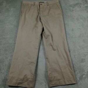 Ariat Pants Mens 33x28 Brown Performance Khaki Chino Pockets‎ Preppy Workwear